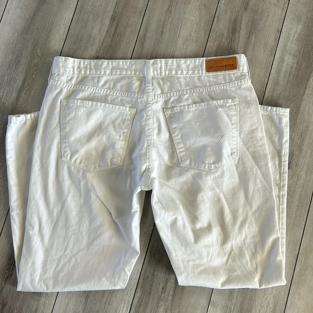 Big Star Billie Slouchy Skinny jeans in white size 31